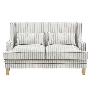 Hamptons Blue Pinstripe Two Seater Couch