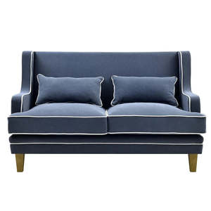 Hamptons: Hamptons Navy Two Seater Couch