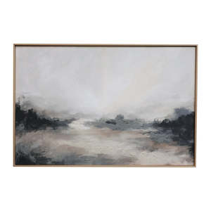 Wall Art: Large Misty Dusk Framed Wall Art