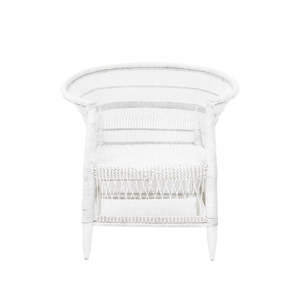 Coastal Cane Handcrafted Malawi Chair - White