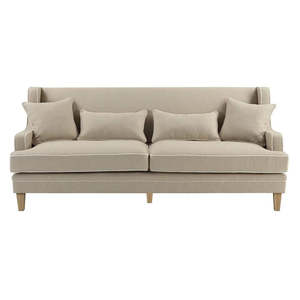 Couches Sofas Armchairs: Hamptons Natural Three Seater Couch