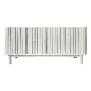 New Finds: Timber Slat Concealed Door Sideboard - Chalk