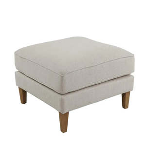 Natural Furniture: Hamptons Beige Ottoman