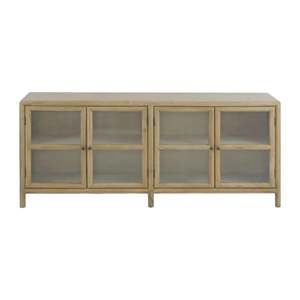 Solid Elm Coastal Country Buffet - Natural