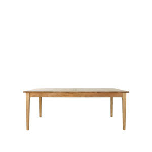 Rectangular American White Oak Extension Dining Table 200cm-280cm - Natural