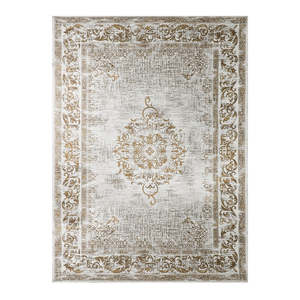 Turkish Style Distressed Rug 2.4m x 3.4m - Honey Grey