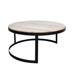 Genuine Fantasy Marble Nesting Coffee Table - Large