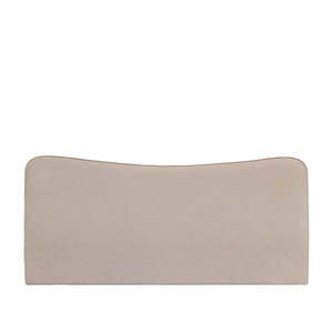 Wave Headboard 130cm High - Beige - Super King
