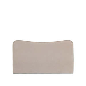 Wave Headboard 130cm High - Beige - King
