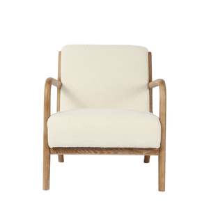 Products: Oak Frame Occasional Chair – Cream & Washed Oak