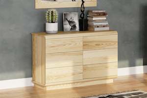 Karamea: Karamea 6 Drawer Lowboy - Ash