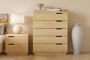 Karamea: Karamea 5 Drawer Tallboy - Pine