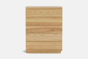 Karamea: Karamea 5 Drawer Tallboy - Ash