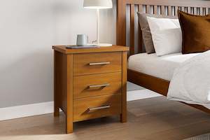 Brook: Brook 3 Drawer Bedside Table