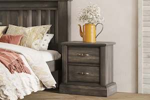 Asher: Asher 2 Drawer Bedside Table