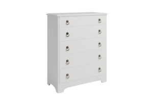 Tallboys: Calais 5 Drawer Tallboy