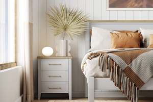 La Resta Bedroom: La Resta 3 Drawer Bedside Table