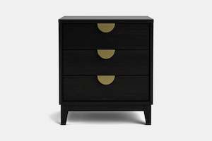 Bronte 3 Drawer Bedside Table - Pine