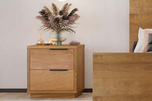 Benson 2 Drawer Bedside Table