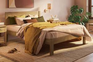 Single Beds: Omoto Panelled Bed - Pine