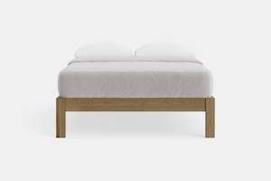 Single Beds: Omoto Base Frame Bed - Ash