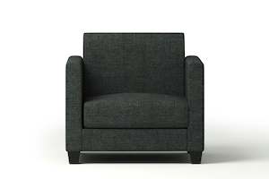 Sofa: Charleston 1 Seat Sofa - Charcoal