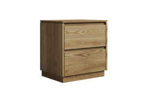 Fawn 2 Drawer Bedside Table