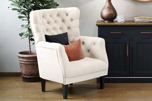 Wingback Sofa/Occasional Chair – Calico Fabric