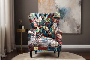 Wingback Sofa/Occasional Chair – Digit Print