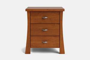 Hudson: Hudson 3 Drawer Bedside Table