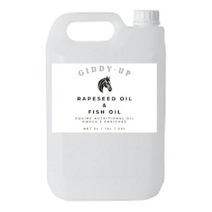 Products: GIDDY-UP EQUINE NUTRITIONAL RAPESEED OIL & FISH OIL - Cocavo