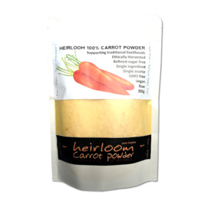 Carrot Powder 200g - Heirloom - Cocavo