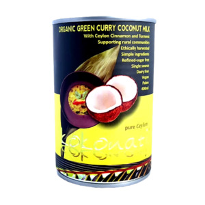 Coconut Green Curry Milk 400ml (Organic) - Cocavo