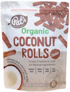Products: Organic Coconut Rolls Chocolate 140g - Cocavo