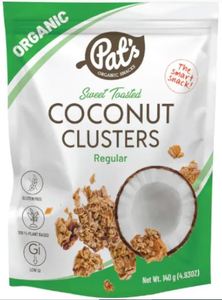 Products: Organic Sweet Toasted Coconut Clusters 140g - Cocavo