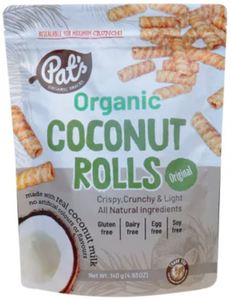 Organic Original Coconut Rolls 140g - Cocavo