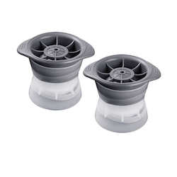 Barware Glassware: Spherical Ice Moulds - Set of 2