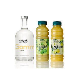 Cocktail Essentials: Gomme Syrup, Lemon & Lime Juices Trio