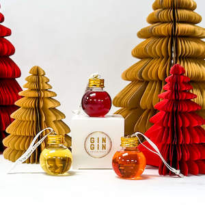 All Christmas Collection: Raspberry, Dark Chocolate & Orange Gin Baubles