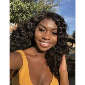 Natural Tone Human Hair Wigs: Loose Wave
