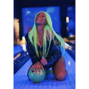 Colourful Human Hair Wigs: Lime Love