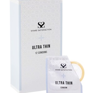 Products: Share Satisfaction Ultra Thin 12 Condoms - Cocobella
