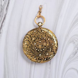 Belle - 19th-century Gold Pocket Watch - Intricate Enamel