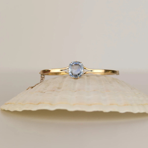 Products: Beatrice - Antique handmade 18ct yellow gold sapphire bracelet   - Coco Florence