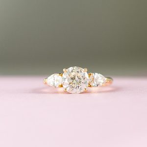 Aria - 18-carat yellow gold diamond ring using reclaimed diamonds. - Coco Florence