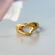 Peyton - 18 carat yellow gold Tiffany & co Peretti open heart ring