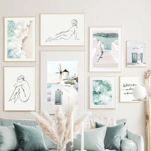 Furniture Living Dining: High Definition Spray Painting Bedroom Hanging Living Room Decoration