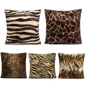 Animal Print - Leopard, Tiger, Zebra & Giraffe Print Decorative Pillowcase (1 Si&hellip;