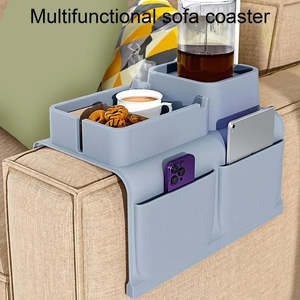 Handy Home Organization: SOFA Arm Rest Tray - Silicone + Phone & TV Remote Organizer