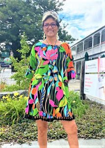 Dresses: Tropical Jungle Knee Length Dress